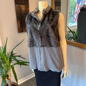 Chico's Zenergy Women's Faux Fur Vest ~ Size 2 / 10